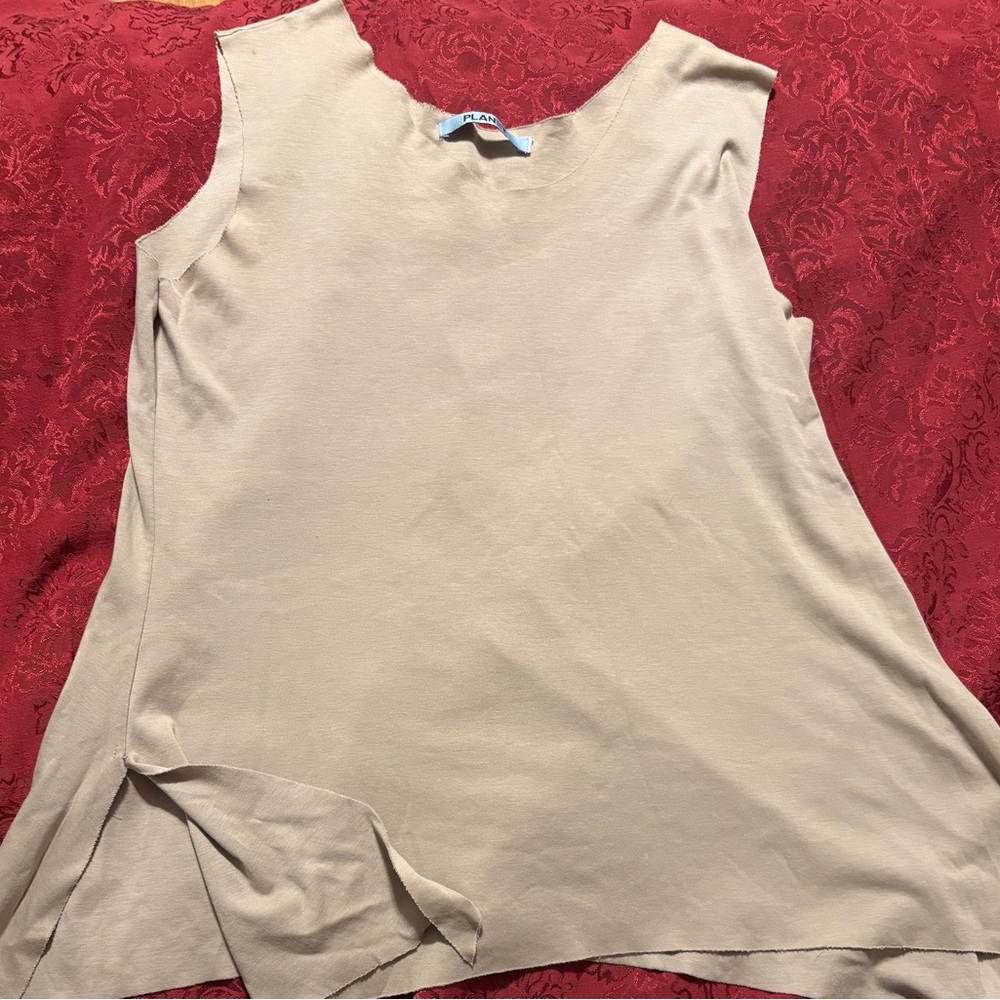Sleeveless Beige Top